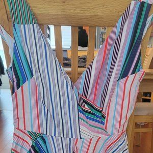 Striped multicolored dress